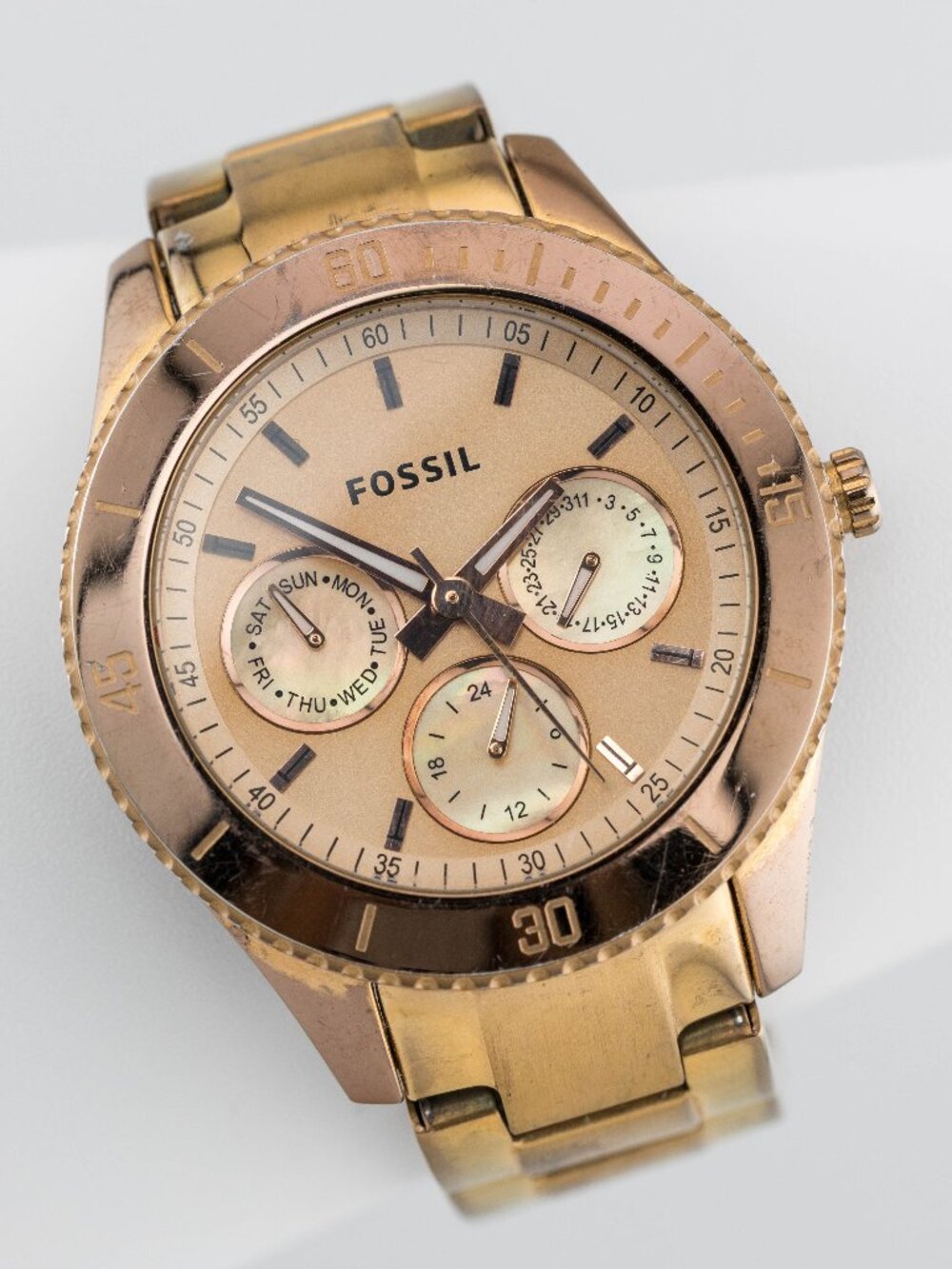 Fossil ES2859 Stella Rose Gold Multifunction Women's Watch Fresh Battery